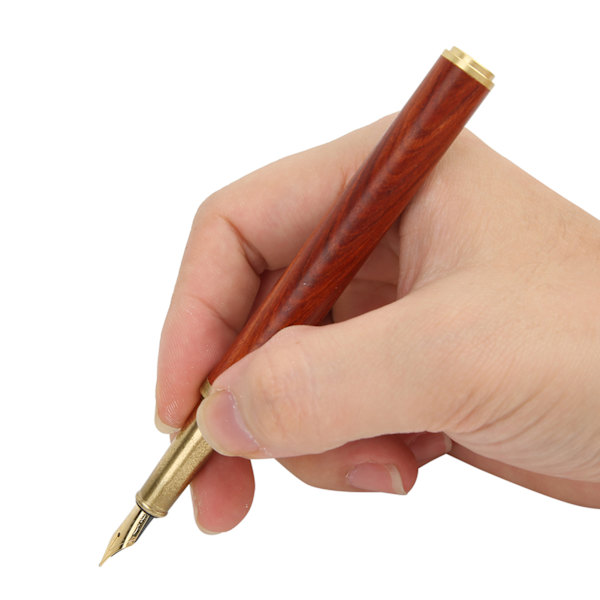 Sandeltræ Fyldepen 0,5 mm Iridium Nib Kalligrafi Praktiserende forretningsgave