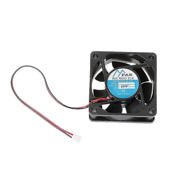 60mm60mm25mm För DC 12V 24V 2-pin Kylare Borstlös PC CPU För Chassikylningsfläkt