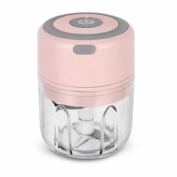 Garlic Crusher - Manual Vegetable Chopper, Compact and Efficient, 12 * 9.5 * 9.5cm, 274g, Pink