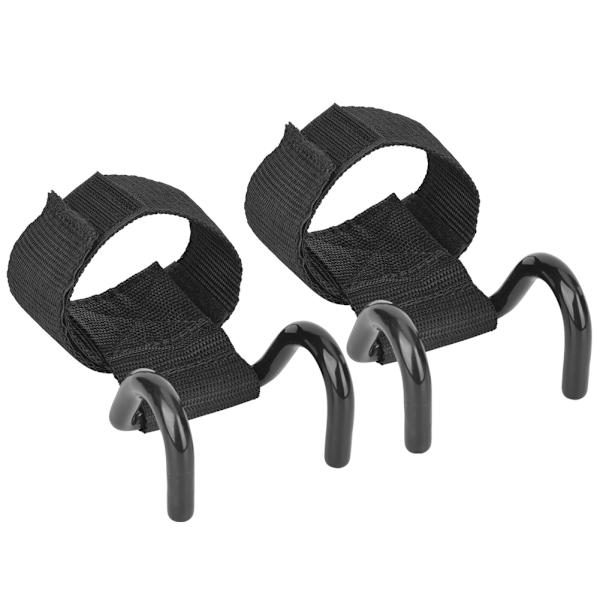 2 stk Fitness Vægtløftekrog Træning Gym Grips Stropper Håndledsstøtte til sports træningsudstyr Vægtløftekrog