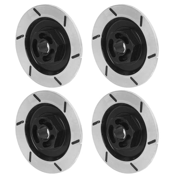 Simulerade bromsskivor i aluminiumlegering, tillbehör som passar HSP 94123 1:10 RC-bil, svart