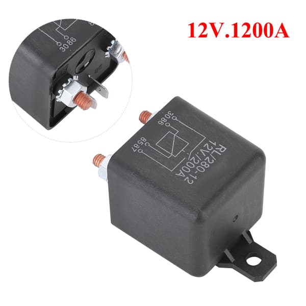 WM686 Bilstartrelä 12V 4-stift På/Av-relä Bil Kraftigt Startrelä RL180 200A