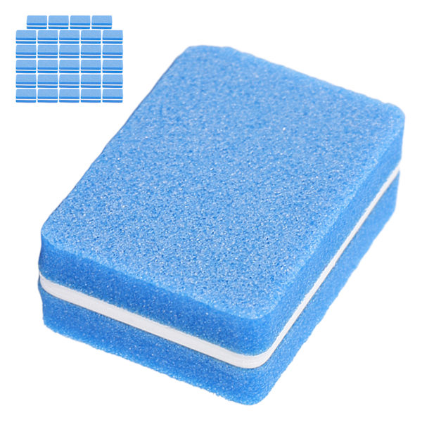 30 st Nail Buffer Block Professionell Salong Mini Bärbar Nail Buffing Sanding Block ManikyrverktygBlå