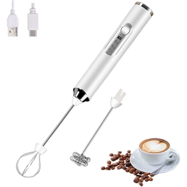Elektrisk Oppladbar Melkeskummer - USB Håndholdt Kaffeskummaker