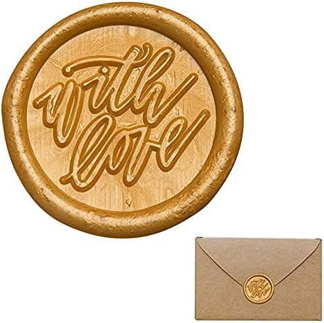 50 Stykker Seglvoks, Voksseglstempel, Præget Voksseglsmærkat, Bryllupskuvertsegl, Dekoration til Invitationer, Kort