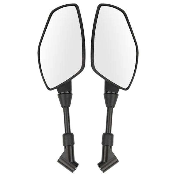 Par motorcykelbackspeglar Universal Bar End Glas Flexibel Styrfäste