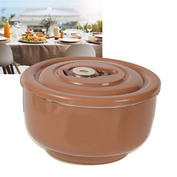Husholdning Anti-dråpe 304 Rustfritt Stål Barnebolle Tykk Dobbelt Lag Isolerte Matbeholder Kaffe Farge