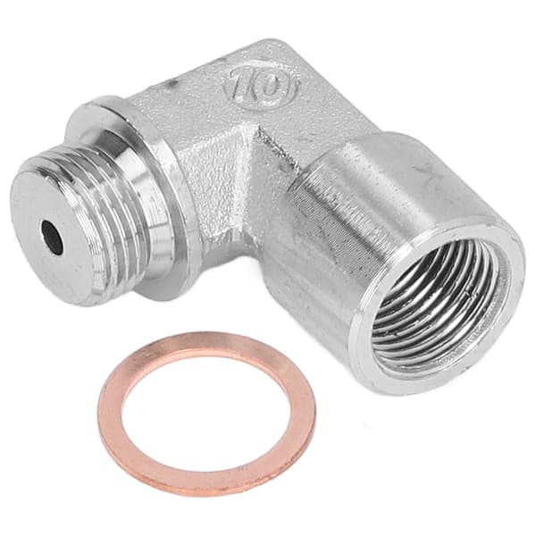 Oxygen Sensor Extender Spacer 90° Vinklet O Sensor Forlænger Pakning Fitting M18x1.5 Gevind
