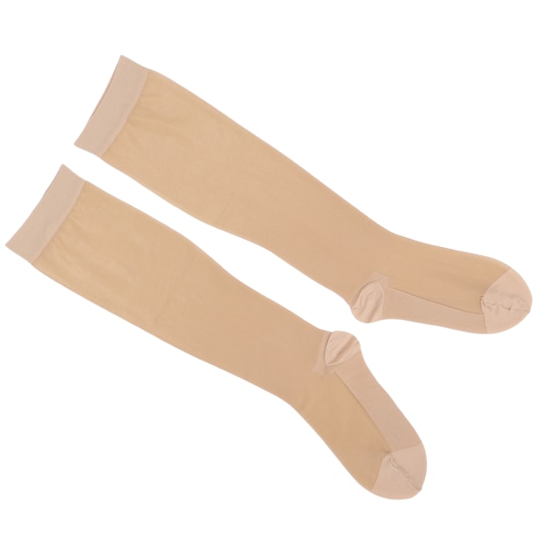 Kompressionsstrumpor som andas Elastiska över vadden strumpor AntiVaricose Vein Strumpor(L/XL)