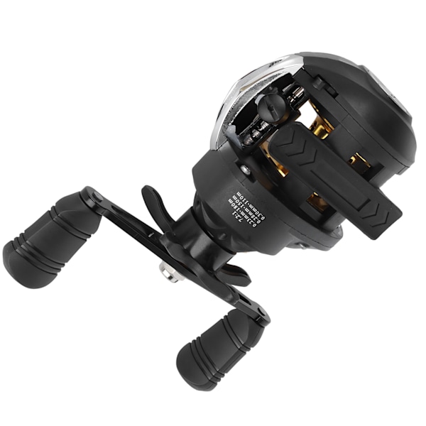 Baitcasting-kela 8 kg:n maksimijarruvoimalla, 17+1 kuulalaakerilla, välityssuhde 7,2:1, nopea kalastus kela (oikeakätinen)