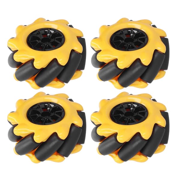 Mecanum Hjul Smart Robot Bil Dele Tilbehør OmniDirectionel DIY Legetøjskomponenter 48mm (2 Par)