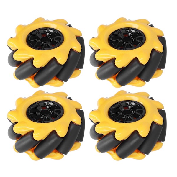 Mecanum Wheel Smart Robot Auton osien tarvikkeet OmniDirectional DIY -lelukomponentit 48mm (2 paria)