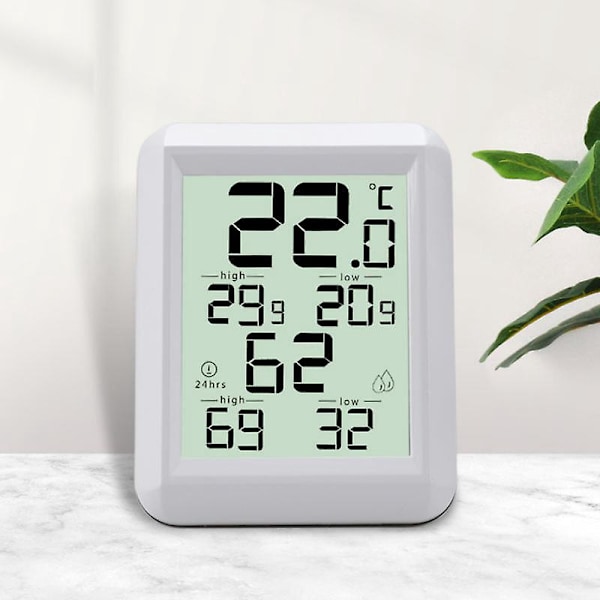 Bluetooth Hygrometer Termometer Inomhus Rumtemperaturövervakning Växthus med Fjärrkontroll via App och Notifieringsvarningar
