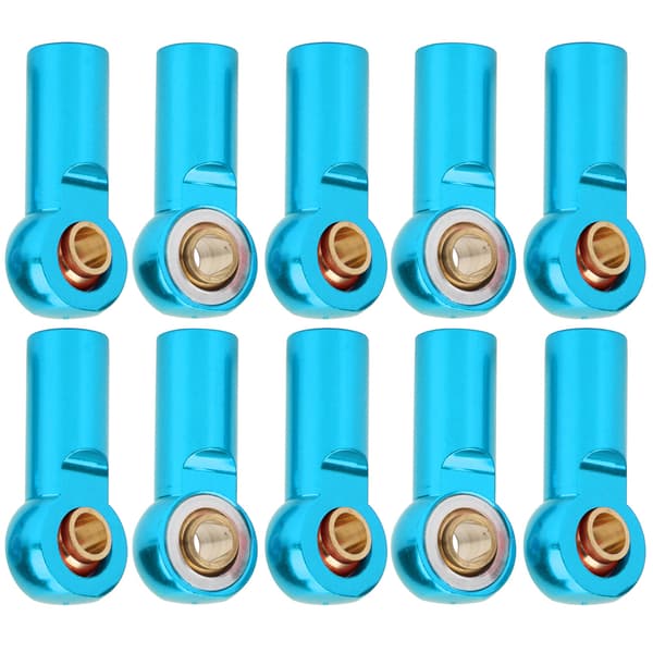 10 stk RC Bil Trækforbindelsesstang Metal Kugleled Tilbehør til AXIAL SCX10 1/10 blå