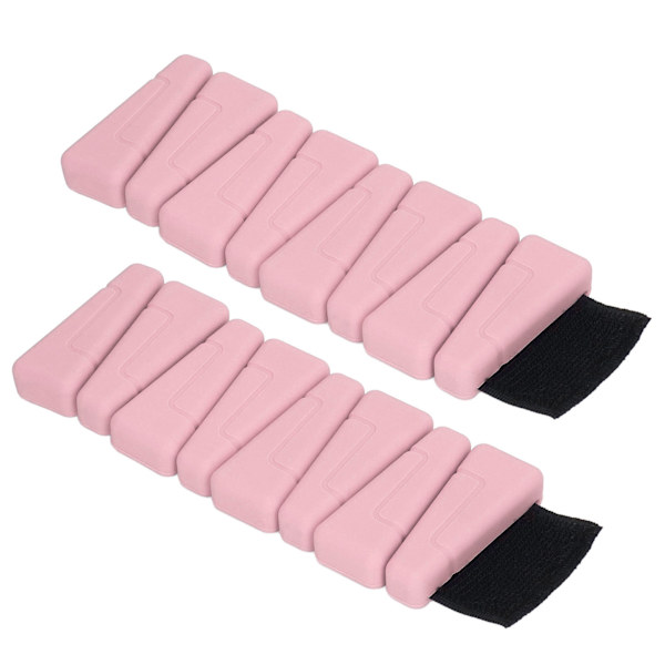 1 Pari Rasvaa Kestävää Rannepainoa Säädettävä Ranne- Ja Nilkkapainovyö Kuntoiluun Urheiluun Pinkki