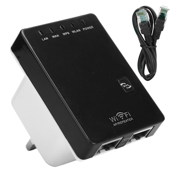 Trådløs netværksrouter Wifi Single Boost Repeater SSID-forstærker 300mbps 100-240VUK-stik