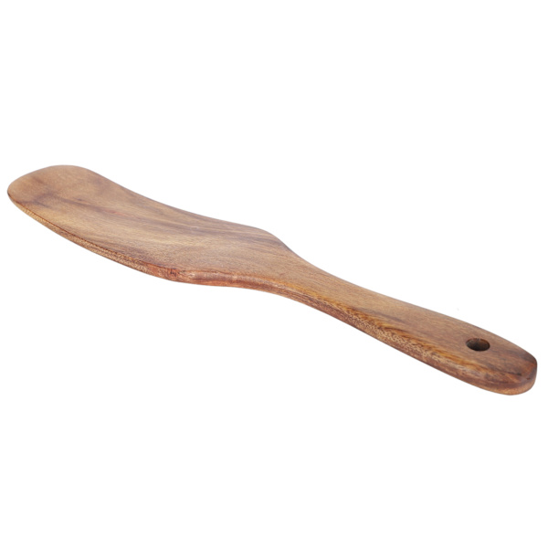 Teak Spatel Hushållsträ Stekspade Hem Kök Matlagningsredskap 27,5x5,5cm