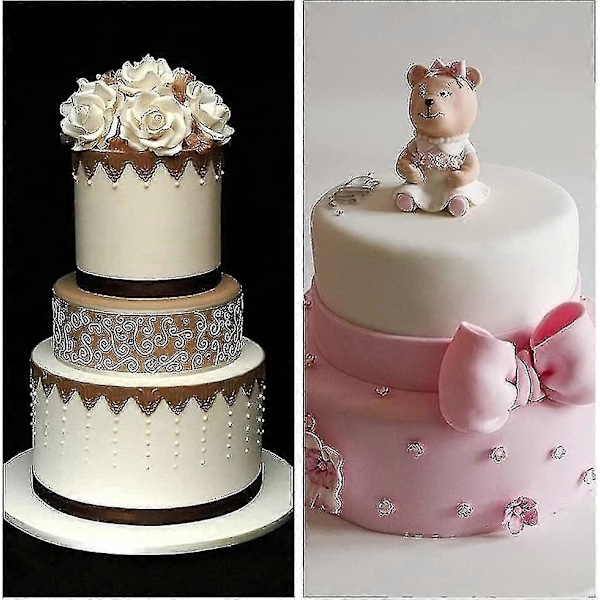 Fondant-kohokuviointileikkuri kakun koristelutyökalut fondant-leikkurityökalut fondantille, mantelille, sokerille, siirappikekseille, suklaalle Zekai