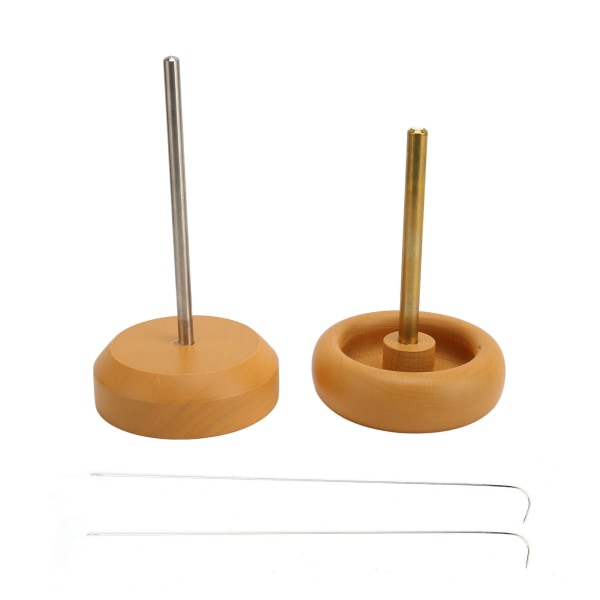 2 stk perlesnurrebolle Sterkt slitesterk tre Enkelt å bruke Tidsbesparende Mye brukt perlemaker for armbånd Halskjede smykker