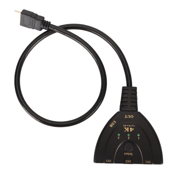 HD Multimedia Interface-bryter 3 inn 1 ut 4K-støtte 3D 3-ports videobrytervelger for PC TV-projektor