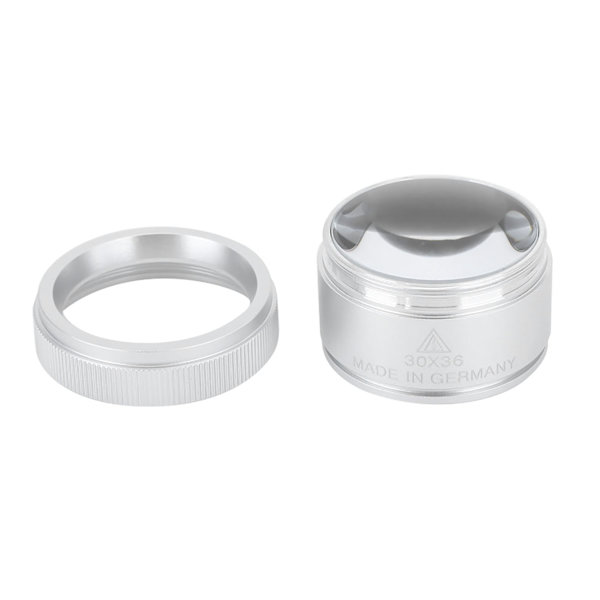 30X förstoringsglas handhållen bärbar förstoringsglas för smyckesmynt IdentifieringSilver