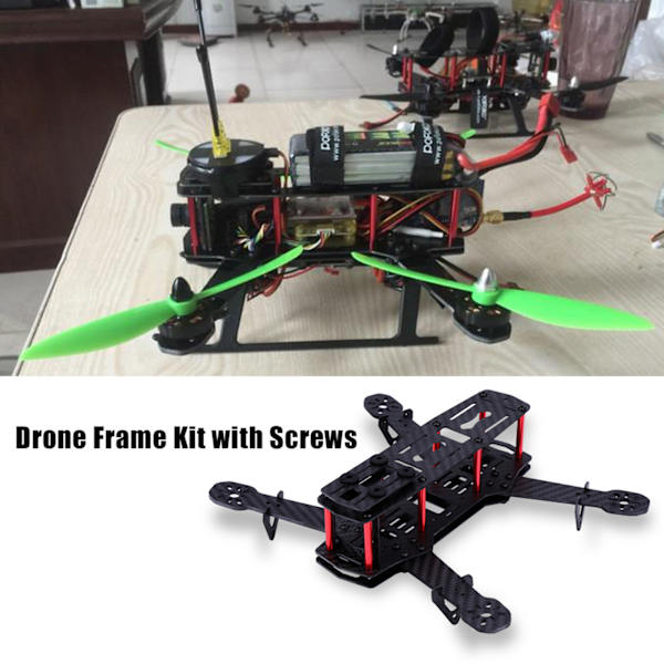 250MM Quadcopter FPV Aircraft Drone Frame Kit RC-tillbehör för QAV250 (kolfiber)
