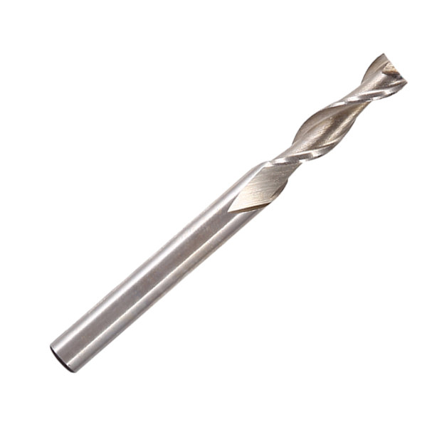 1 st/5 st 2-spårig HSS & aluminiumfräs, CNC-fräs, förlängd 6 mm, extra lång