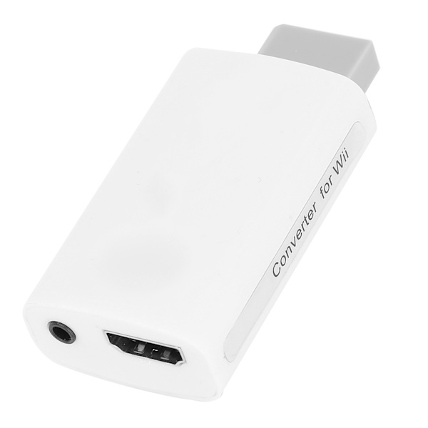 for Wii til HD Multimedia Interface-omformer 3,5 mm adapter spill HD 1080P 480P utgang hvit