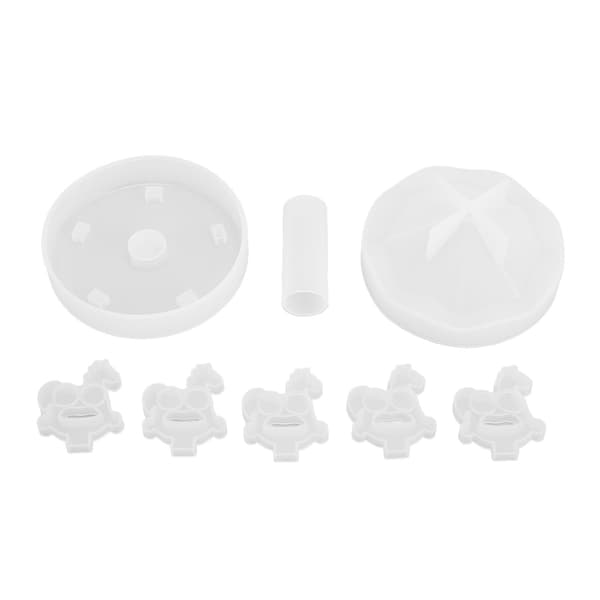 Karusell Silikonform Flexibel Tjock Mjuk Karusellform DIY Kristall Epoxi Harts Silikonform
