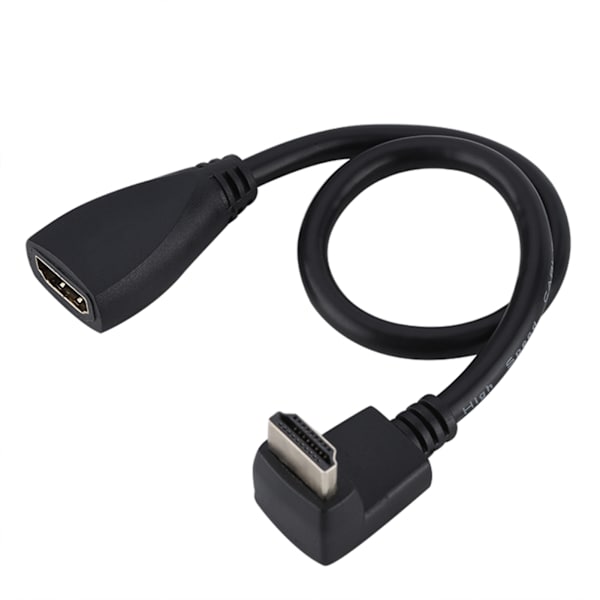 Högkvalitativ Full HD1080p HDMI-kabel HDMI hane till hona-kabel (90° böj)