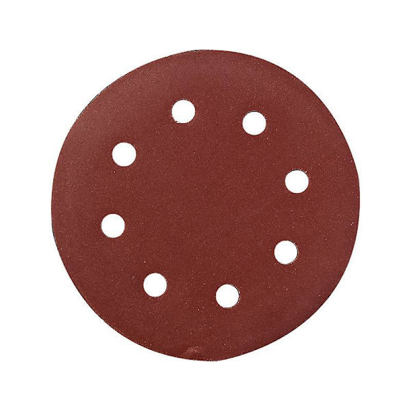180 mm 240 kornslipskivor - 50-pack med 8-hålsdesign för väggslipning