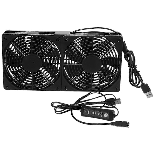 Dobbel USB Vifter USB Datamaskin Vifte Liten Datamaskin Vifte USB Kjølevifte Datamaskinkabinet Vifter_SZXM