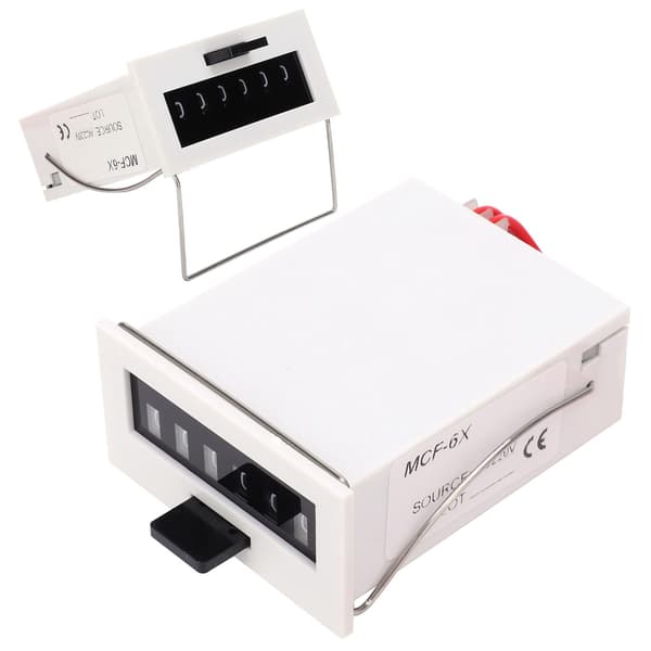 Elektromagnetisk Impulstæller 6-cifrede Moduler ABS Materiale MCF-6X 0-999999 1.5W AC220V