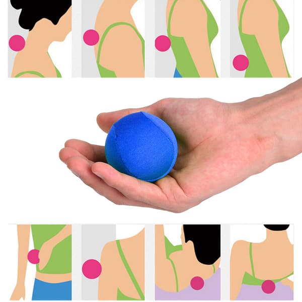 Sundhedsrehabilitering Grebsstyrke Yoga Træning Massagebold til udluftning af dekompression (blå)