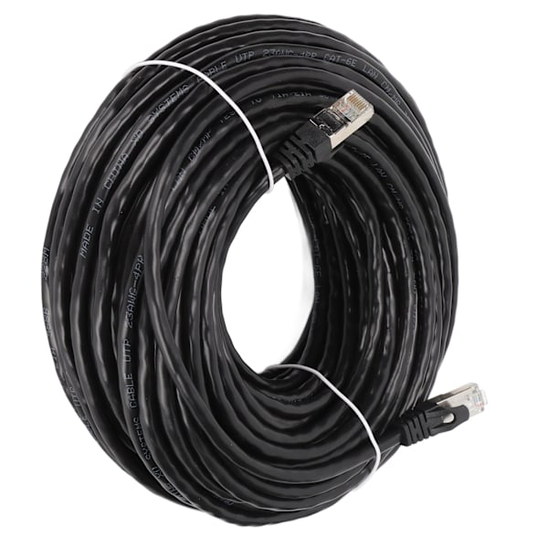 Cat 6 Ethernet-kaapeli EMI-suojaus Pieni paluuhäviö 10 Gbps nopea RJ 45 -liitin Internet-johto PC:lle 30 metriä