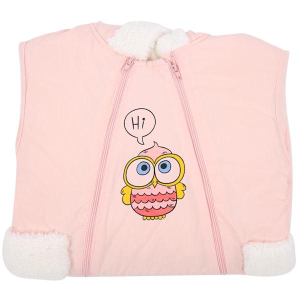 Baby Vintertøj Varm Bomuldslignende Klatreprint Langærmet VinterheldragtPink 90cm