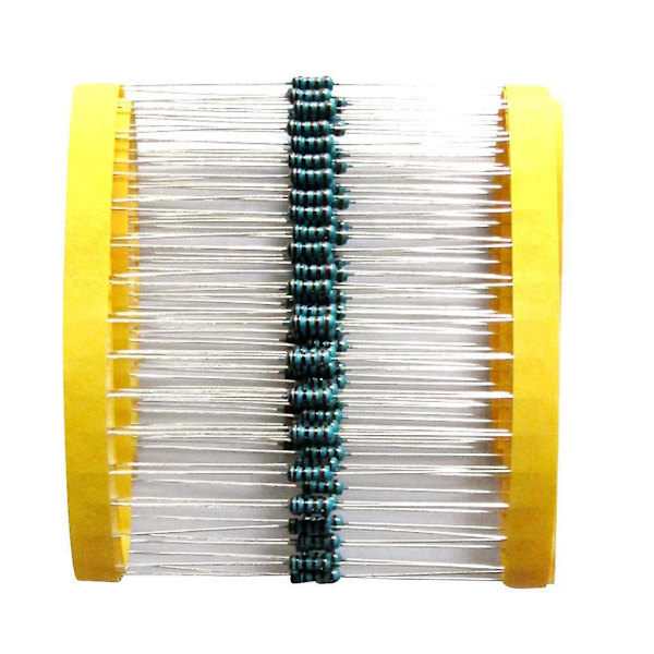 100 Stycken Ringar Hög Precision 1% Metallfilmresistor 0.25W 1K Ohm