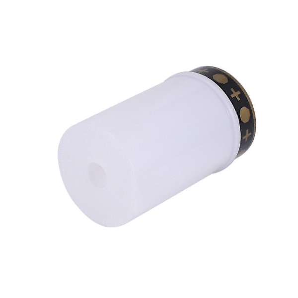 2X Hvit Gravlys kompatibel med Kirkegård Grav Solcellelys med LED Gravlys 1 stk