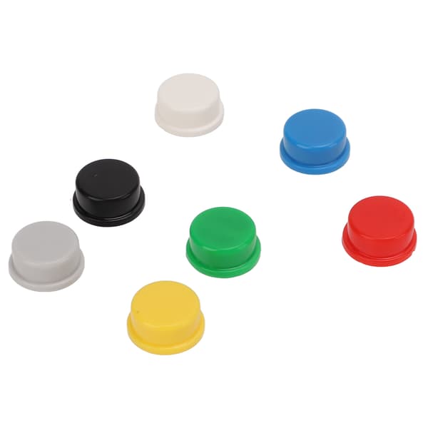 350 stk. trykknapkapper industriel momentan taktil kontrol 7 farver til breadboard A24