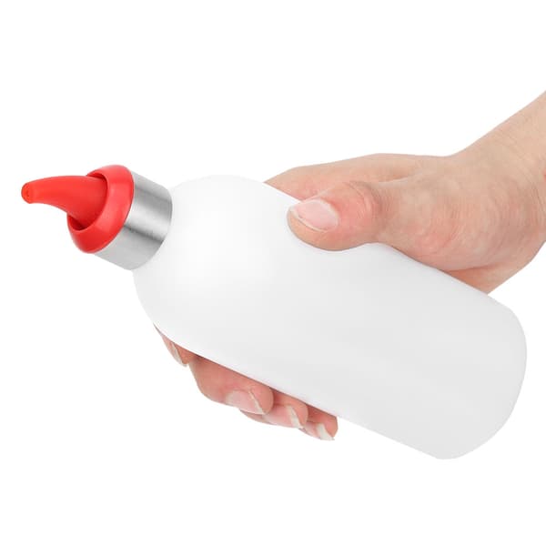 1 kpl 450 ml puristettava hillon maustepullo salaattikastikepullo (punainen)