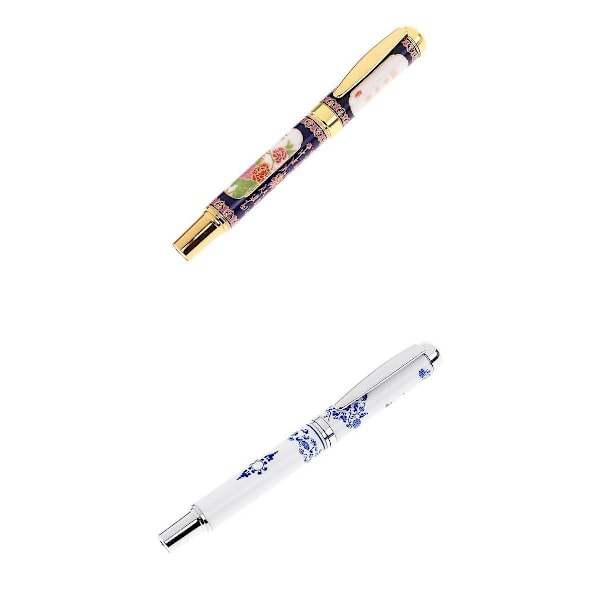 Metal Keramik 0,5 mm Nib Fyldepen Glat Skrivende Blæk Pen Papirvarer--