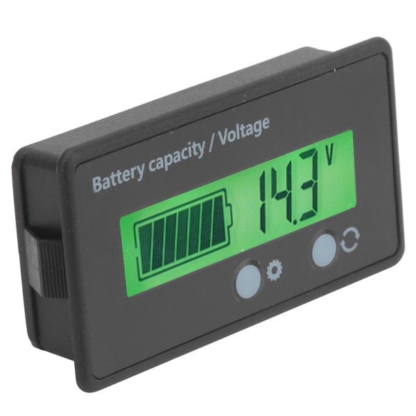 DC10-100V LCD-batterikapacitetsindikator, voltmeter, spændingstester, måler, grønt baggrundslys