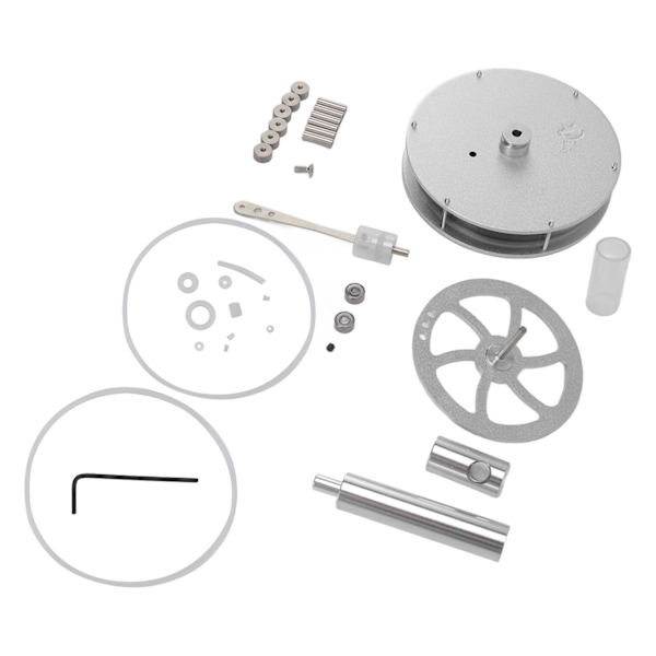 Lavtemperatur Stirling Motor Model Aluminium Fysisk Eksperimentel Motor Model Børneuddannelseslegetøj