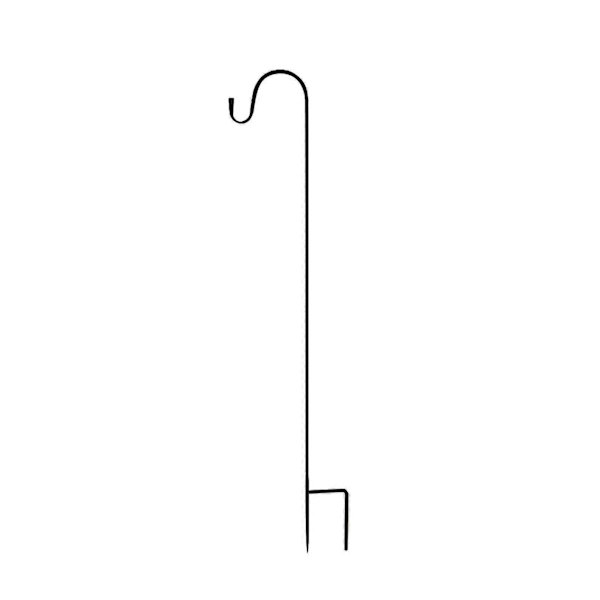 Kroge Stænger Haveredskaber Med 5 Tænder 5/8 Tommer Til Blomsterkurve Og Fuglebure Sort/brun Hænger Sort 160cm
