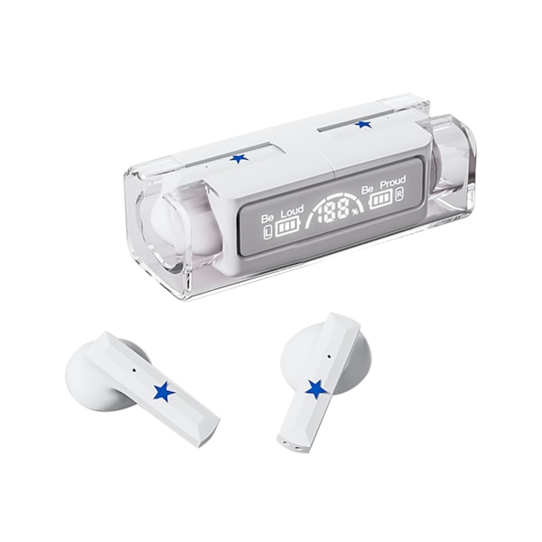 Bluetooth-hörlurar Cartoon Design Brusreducering Trådlösa Bluetooth-hörlurar Hörlurar för IOS för Android Vit