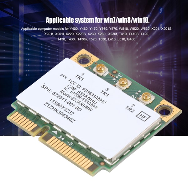 Til Intel 633ANHMW netværkskort Wireless-N Wifi-kort til Lenovo Thinkpad T420i T420S