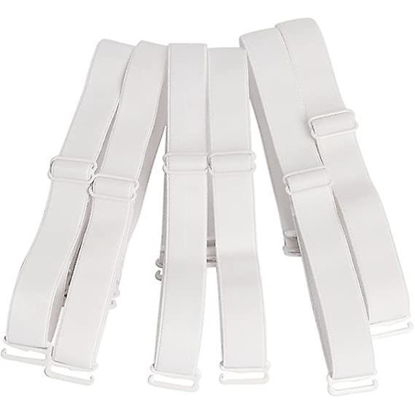 Justerbar aftagelig elastisk skulderstrop - 12 mm bredde (pakke med 3)