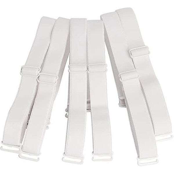Justerbar avtagbar elastisk skulderstropp - 12 mm bredde (3-pakning)