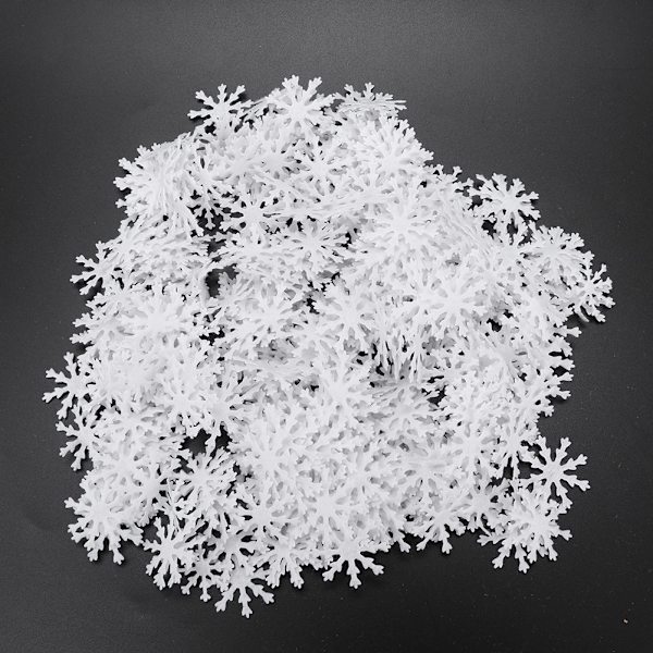 500kpl/ set Joulun Lumihiutaleet Ornamentti Halloween Koriste Syntymäpäiväjuhlapöytä ConfettiWhite 500kpl/ set