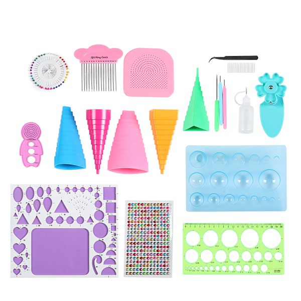 Käsityön paperikortti askartelu Quilling työkalusarja Pinsetit helmet neula DIY Scrapbooking lisävaruste